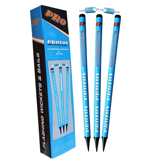 Protos Flashing 3 Pc Stumps with 2 PC Bails