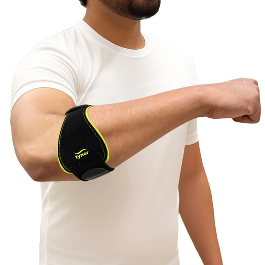 Tynor Tennis/Golfer's Elbow Support Pro Black & Green