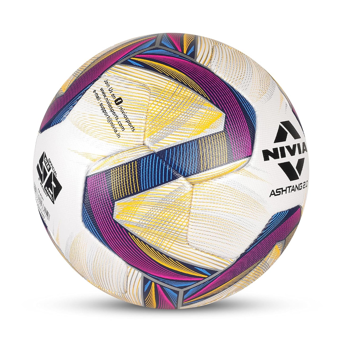 Nivia Ashtang 2.0 FIFA Pro 8-Panel Football Size - 5