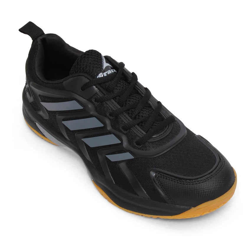 Tracer Crusade 2171 Pro Tennis, Badminton Sports Shoe For Men (Black)