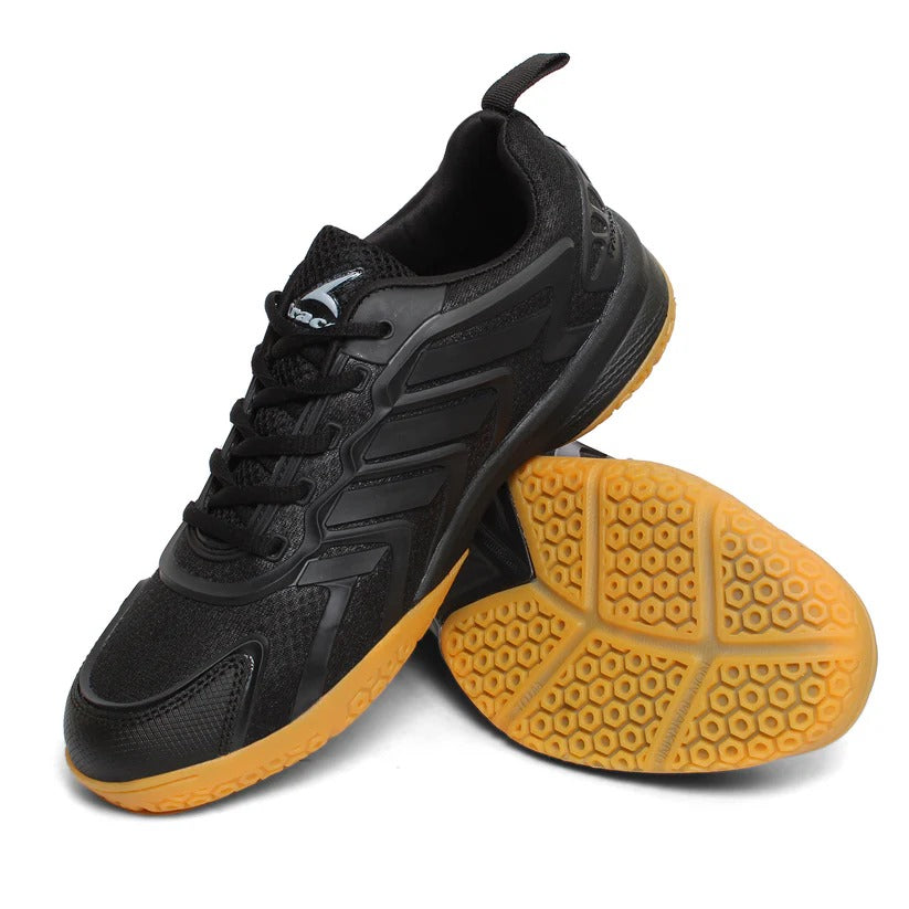 Tracer Crusade 2171 Pro Tennis, Badminton Sports Shoe For Men (Black)