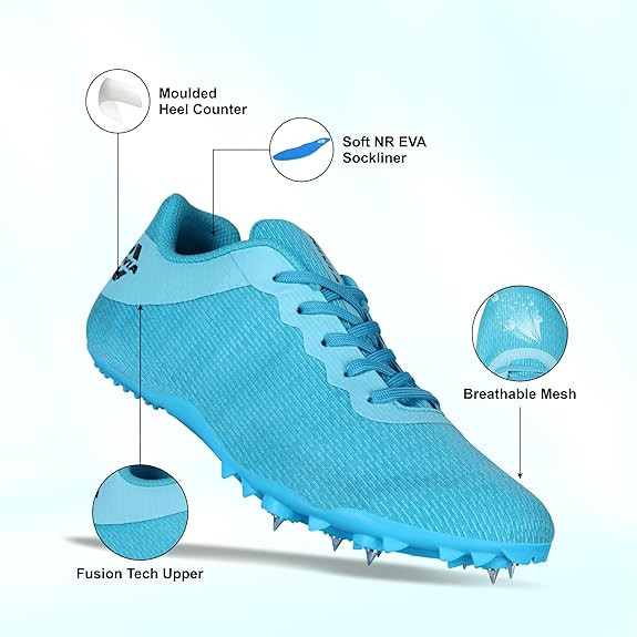 Nivia Stride 3.0 Spike Running Shoes For Men (Blue)