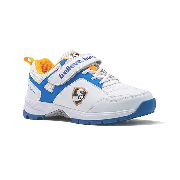 SG Century 6.0 Cricket Shoes (White/Blue)