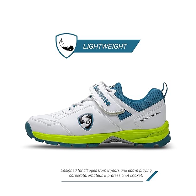 SG Century 6.0 Cricket Shoes (White/Green)