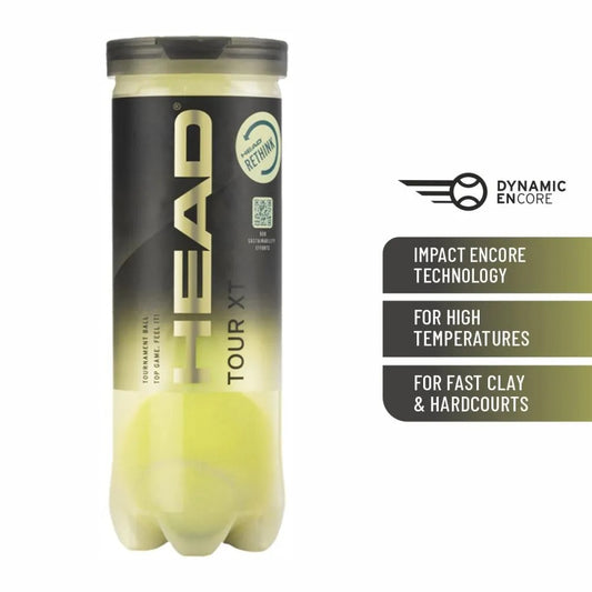 HEAD Tour XT Tennis Ball Can Pack Of 3 Balls