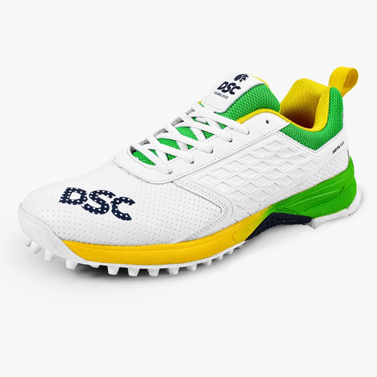 DSC Jaffa GT Cricket Shoes (White/Green)