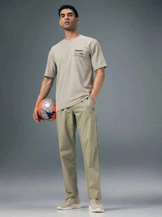 TechnoSport Men's Ragular-Fit Solid Track OR-229 (Khaki)