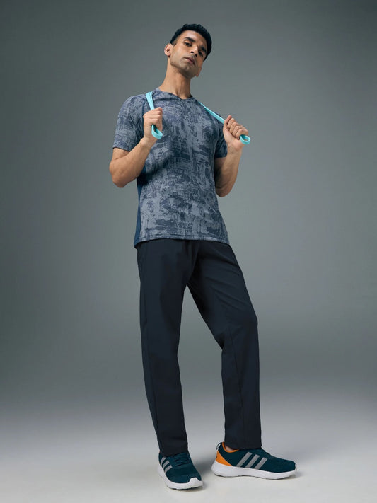 TechnoSport Men's Ragular-Fit Solid Track OR-229 (Navy Blue)