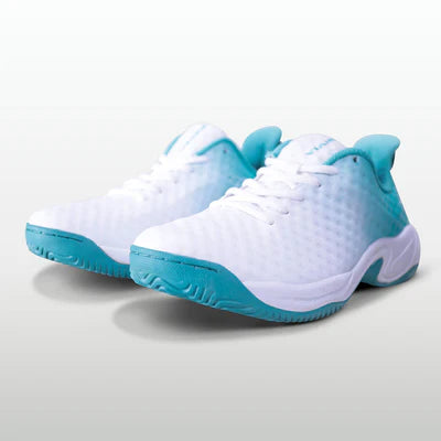Nivia Power Smash Tennis Shoes (White/Sky Blue)