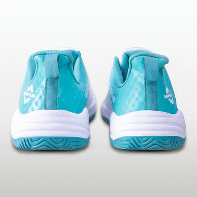 Nivia Power Smash Tennis Shoes (White/Sky Blue)
