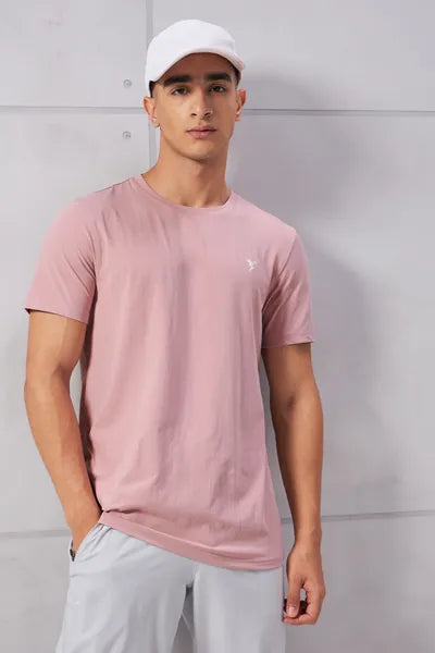 Technosport Active Men's Cotflex Half Sleeve T-Shirt OR-30 (Onion)