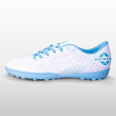 Nivia Oslar 3.0 TURF Football Shoes for Men White Sky Jalandhar Style