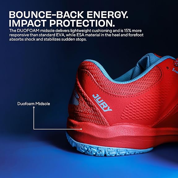 Nivia Jury Badminton Shoes For Men (Red)