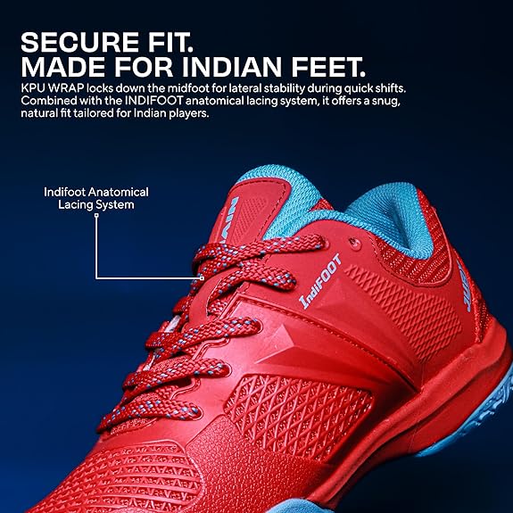 Nivia Jury Badminton Shoes For Men (Red)