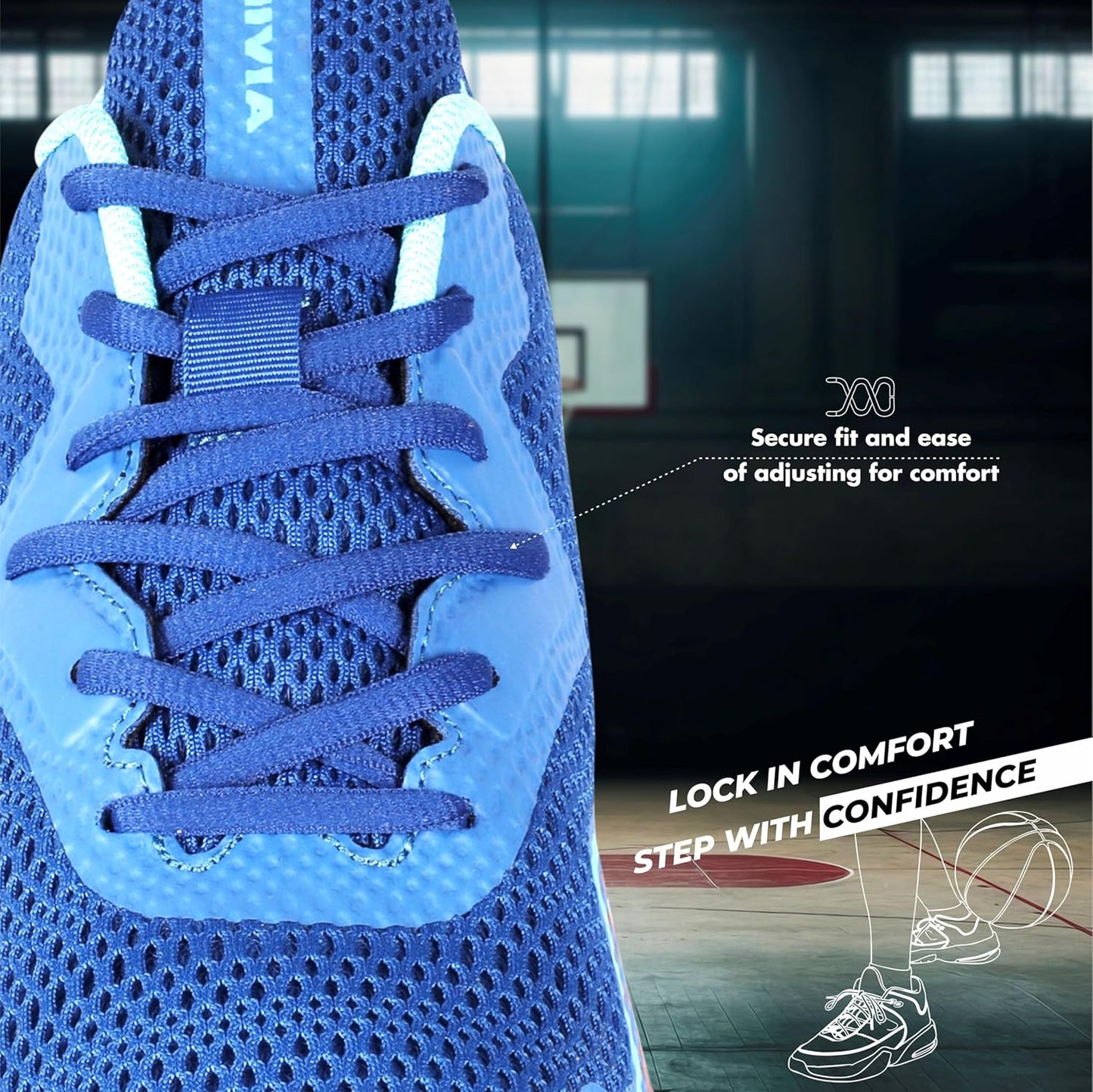 Nivia Warrior 2.0 Basketball Shoes For Men (Royal Blue)
