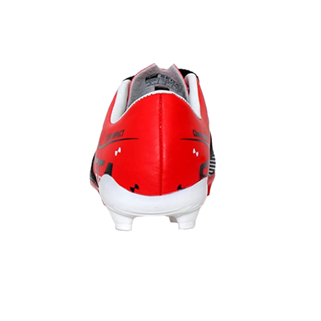 Sega Classic Leather Football Shoes - Black/Red