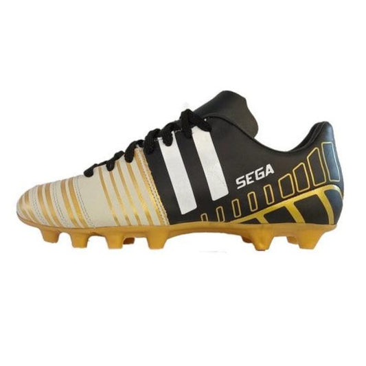Sega Super Leather Football Shoes - Black/Yellow