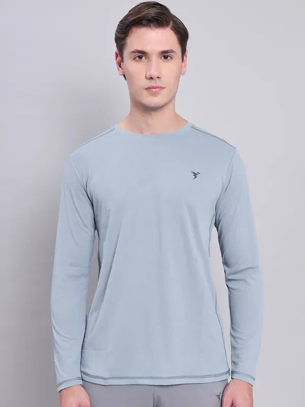 TechnoSport Crew Neck Full Sleeve Dry Fit T Shirt for Men OR-17 (TURBULANCE)