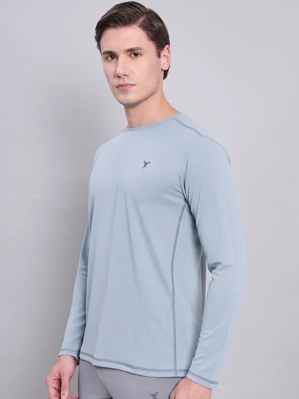 TechnoSport Crew Neck Full Sleeve Dry Fit T Shirt for Men OR-17 (TURBULANCE)