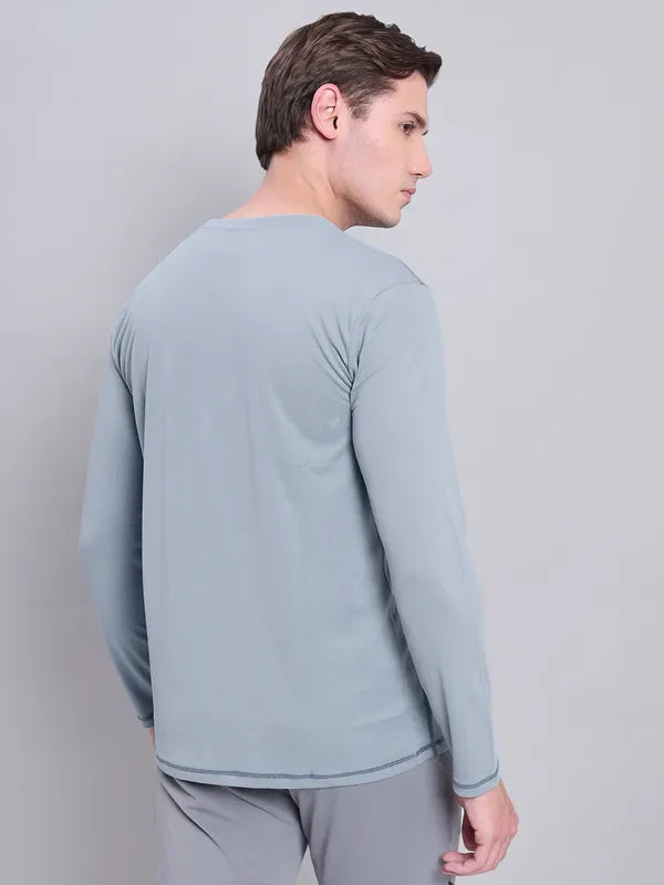 TechnoSport Crew Neck Full Sleeve Dry Fit T Shirt for Men OR-17 (TURBULANCE)