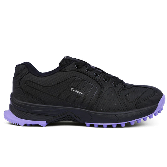 Tracer T-Spinner 193 Rubber Studs Cricket Shoes - Black/Purple