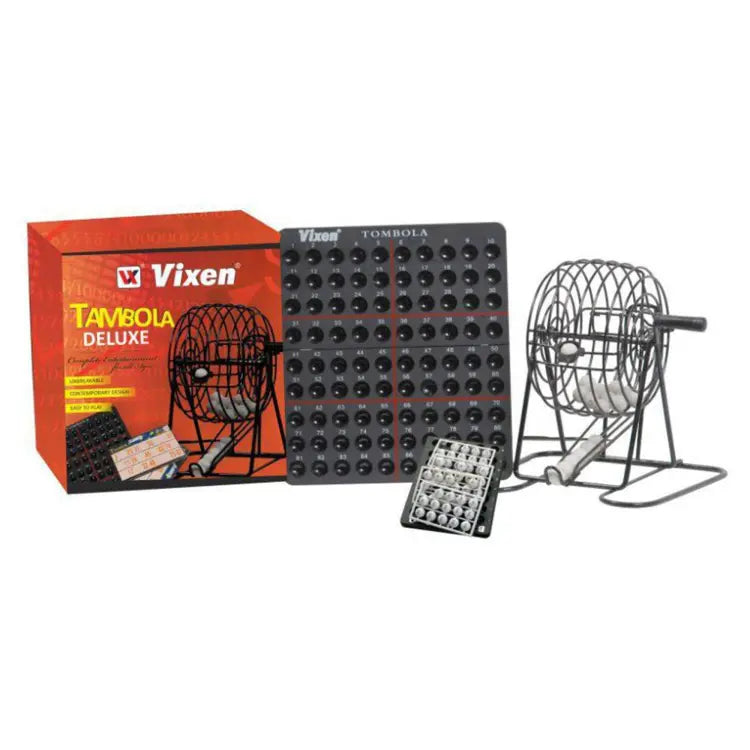 Vixen Housie Tambola Deluxe Steel Cage Game Set