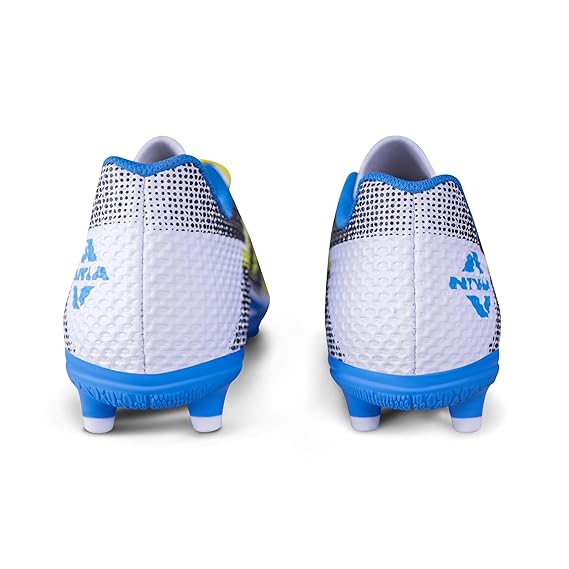 Nivia Dagger Football Shoes for Men (White/Blue)