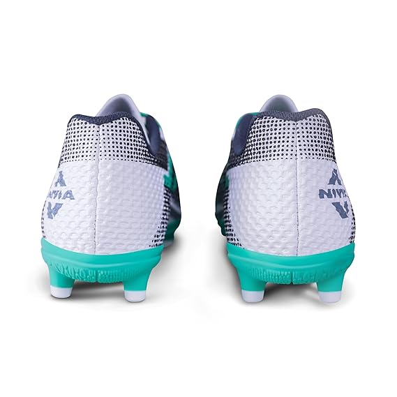 Nivia Dagger Football Shoes for Men (White/Green)
