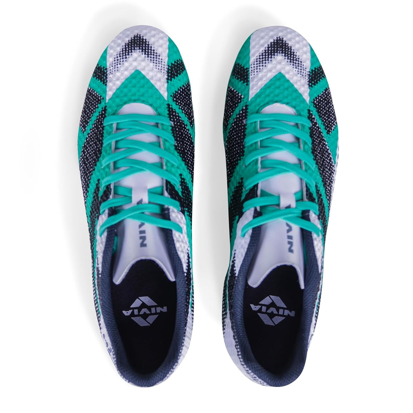 Nivia Dagger Football Shoes for Men (White/Green)