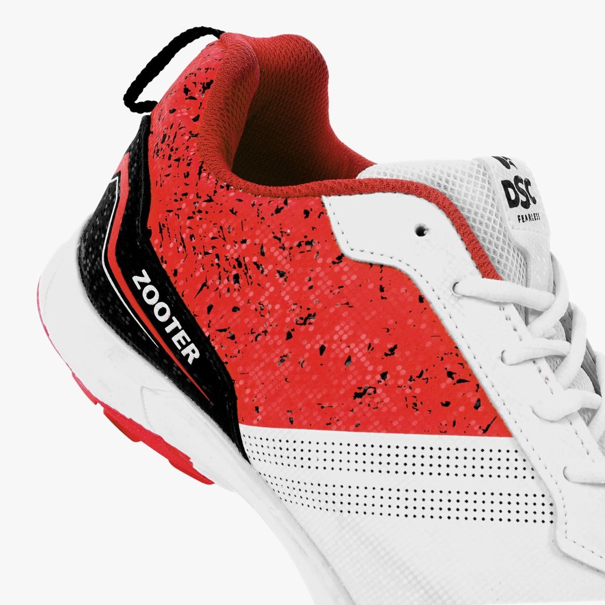 DSC Zooter Cricket Shoes - White/Red