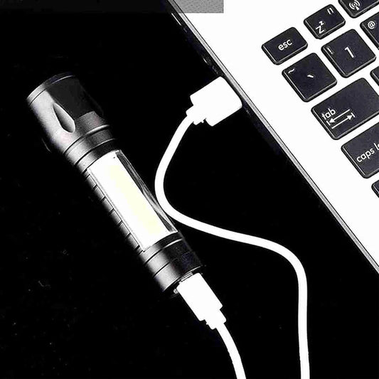 Small Sun Torch with Zoom Option Rechargeable 4 in 1
