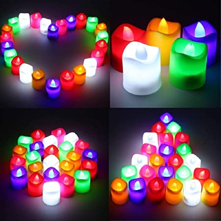 Decorative Led Light Candle Set of 24 Pcs
