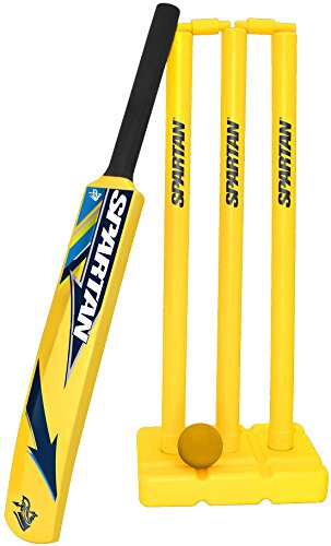 Spartan Plastic Beach Cricket Set (Yellow)