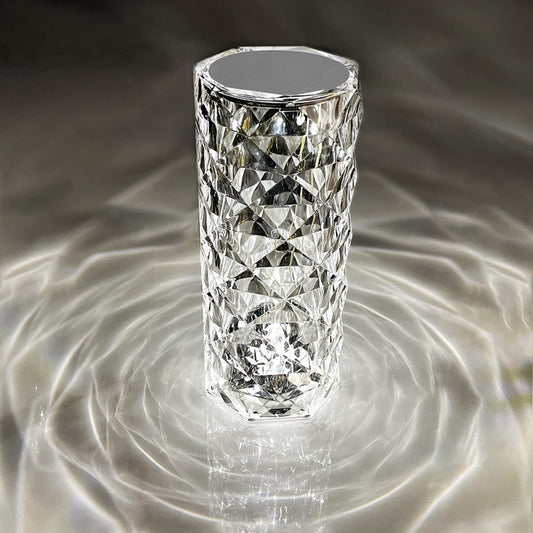 Crystal Acrylic Touch 16 Colors Changing Rose Decorative 3D LED Table Lamp