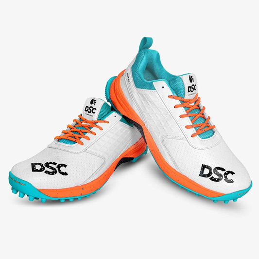 DSC Jaffa 22 Cricket Shoes (White/Blue/Orange)