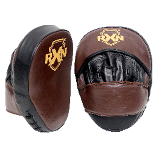 RXN Boxing Micro Focus Mits (Black/Brown)