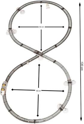 High Speed Metro Train with Round Track with Sign Boards for Kids
