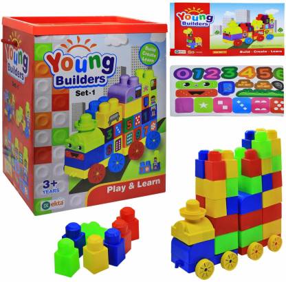 Young Builders Blocks & Bricks Toy Game