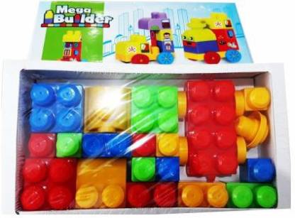 Mega Builder Jumbo Colorful Blocks Puzzle Learning Game For kids