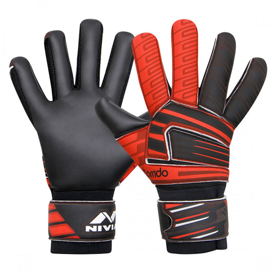 NIVIA Raptor Torrido Football GoalKeeper Gloves Black/Orange