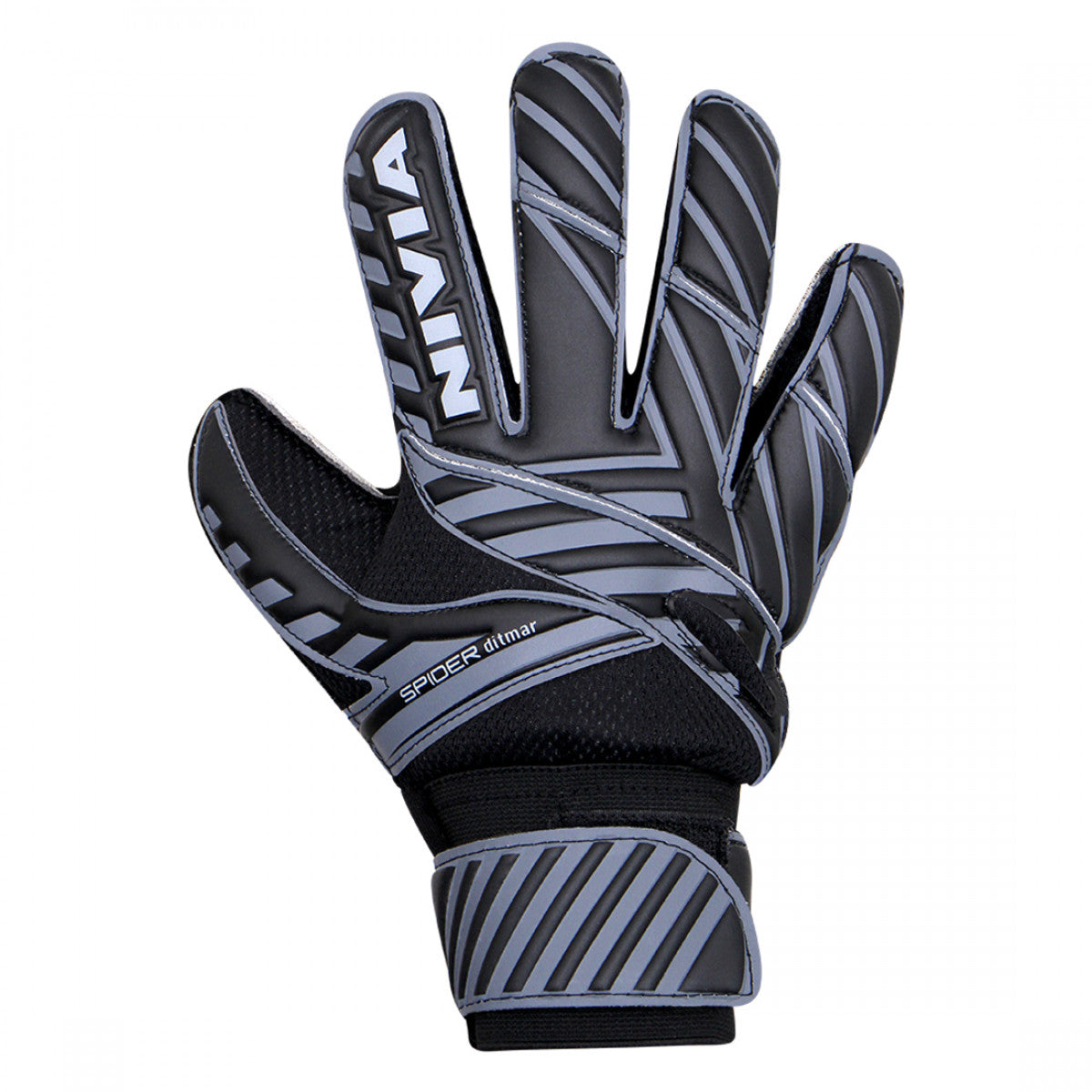NIVIA Ditmar Spider Football GoalKeeper Gloves Black