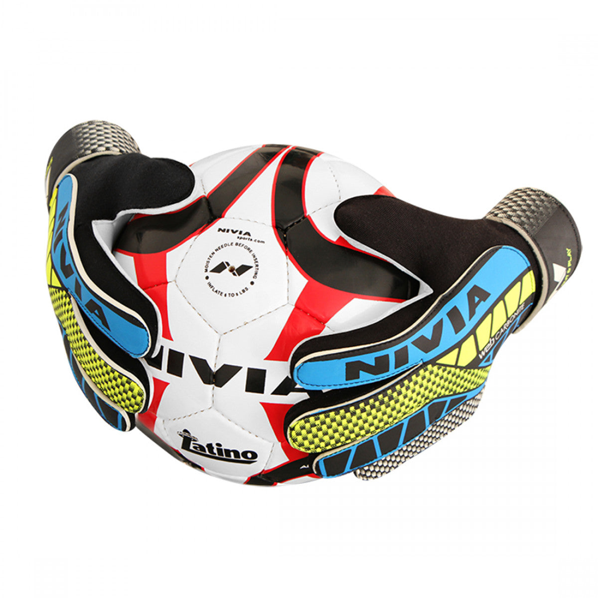 NIVIA Carbonite Web Football Goalkeeper Gloves Multicolor