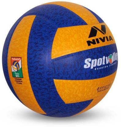 NIVIA Spot Volley Volleyball Size – 4 (Blue / Yellow)