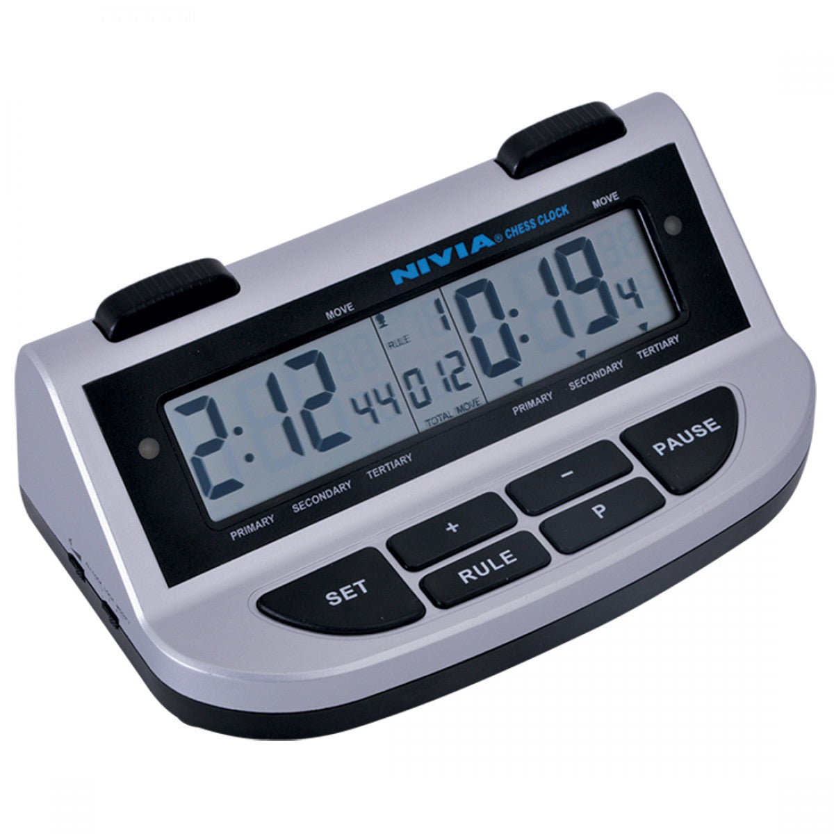 Nivia Digital LCD Chess Clock (Black / Grey)