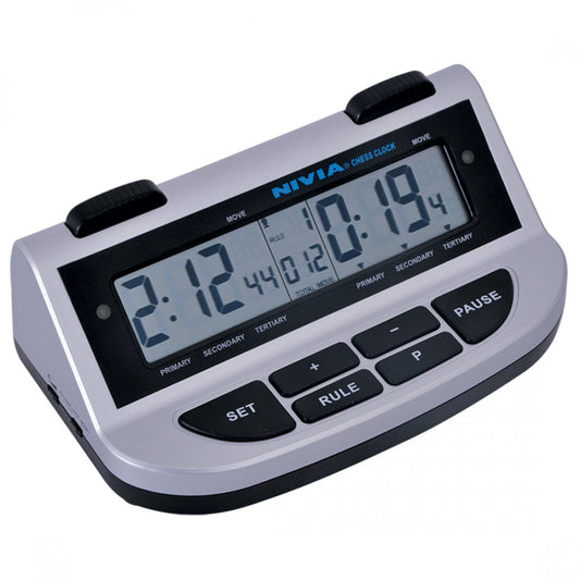 Nivia Digital LCD Chess Clock (Black / Grey)