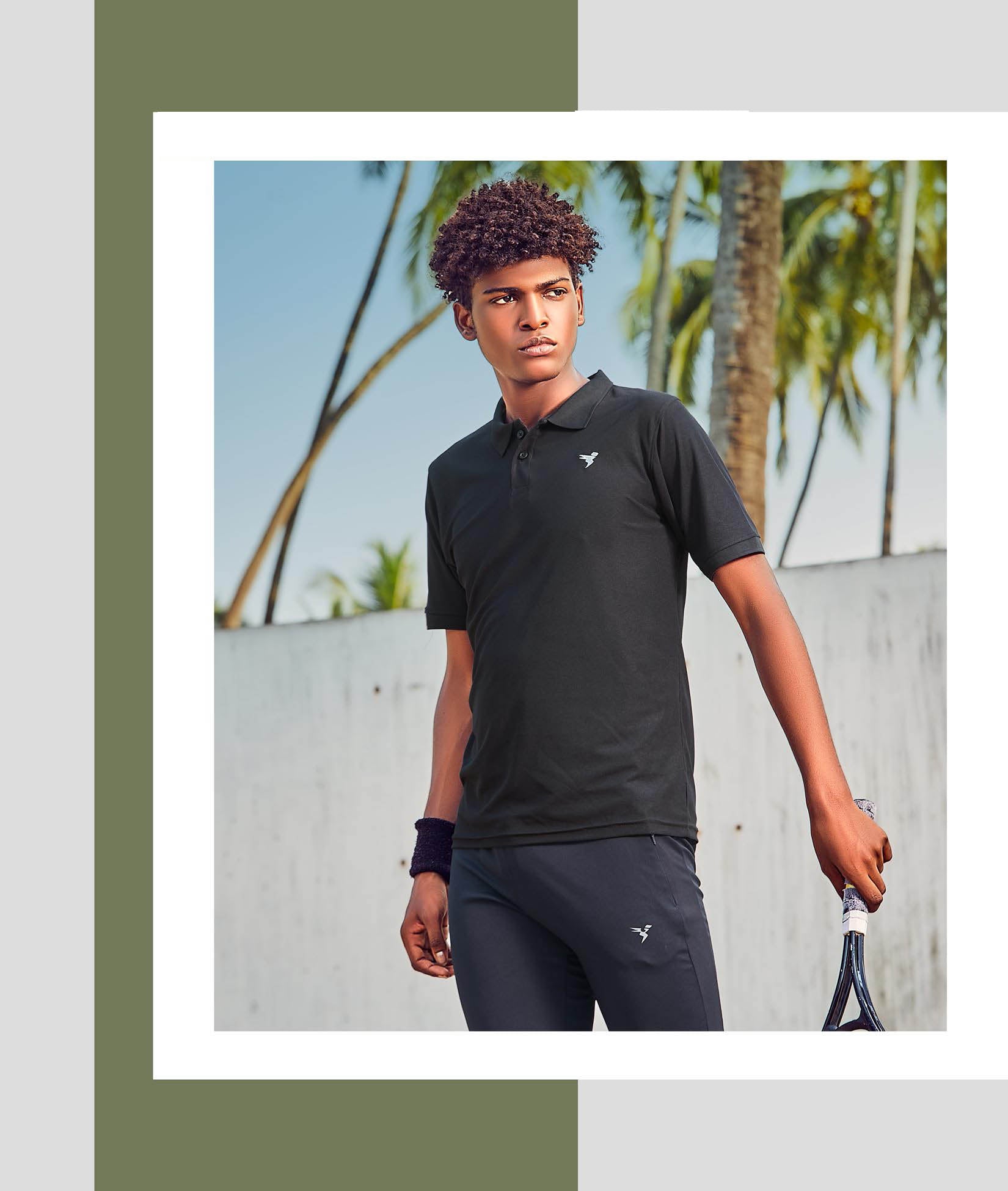 TechnoSport Polo Neck Half Sleeve Dry Fit T Shirt for Men OR-11