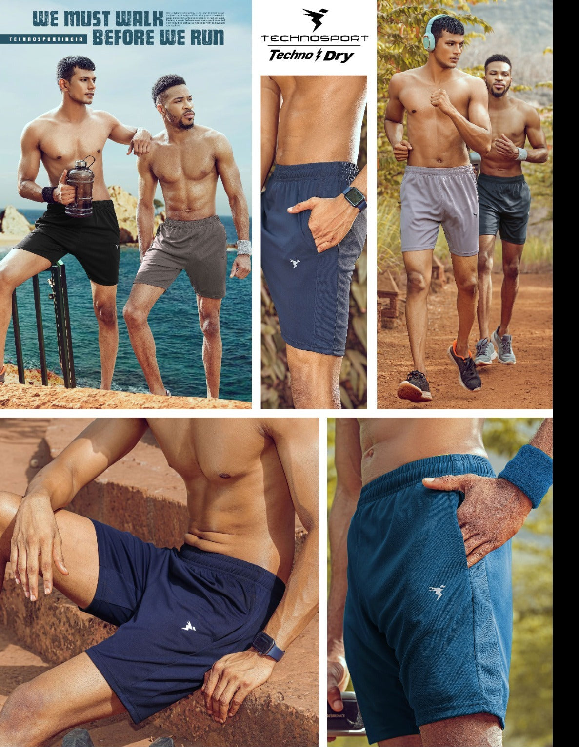 TechnoSport Men's Dry-Fit Shorts OR-26