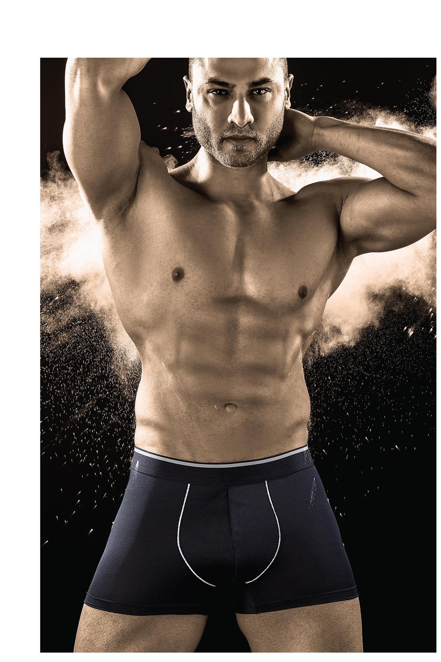 TechnoSport Anti Bacterial Innerwear For Men OR-53 (Black/Grey)