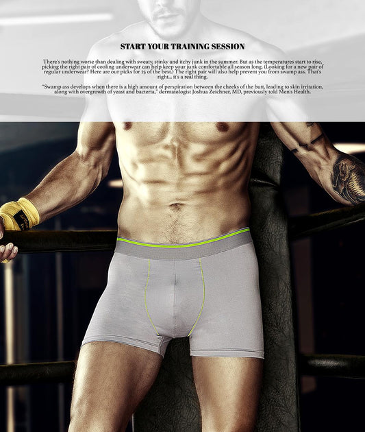 TechnoSport Anti Bacterial Innerwear For Men OR-53 (Grey/Green)