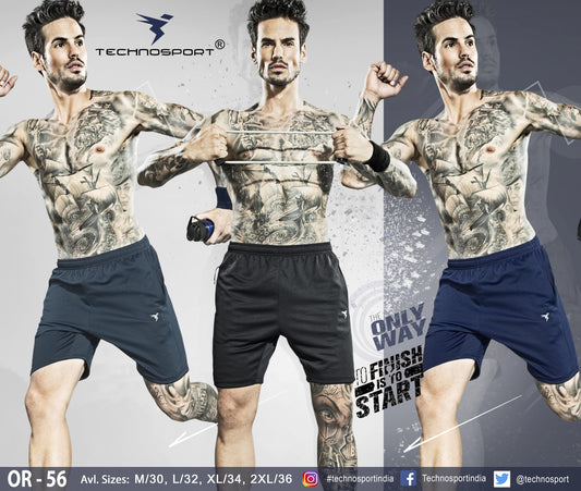 TechnoSport Men's Dry-Fit Shorts Pack of 3 OR-56